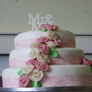 Bruidstaart  marsepein stapel