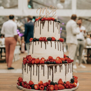 Bruidstaart  roodfruit