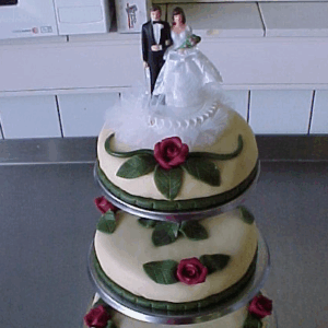 Bruidstaart  Marsepein